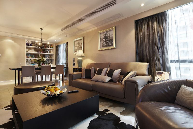 金茂梅溪湖90平簡(jiǎn)歐風(fēng)格裝修案例