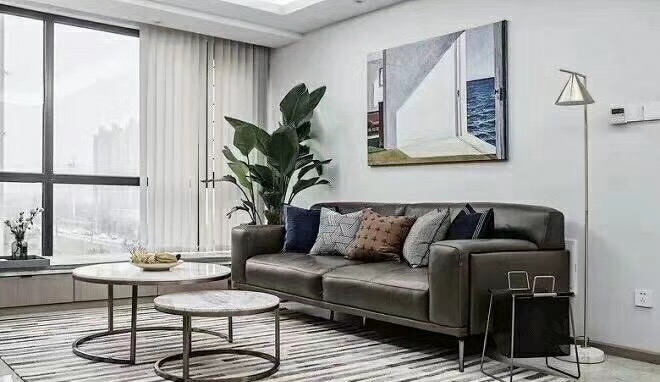 株洲華晨金水灣110平現(xiàn)代簡約風格裝修案例