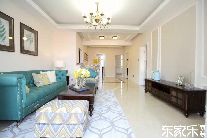 常德鴻運(yùn)名苑115平米現(xiàn)代簡(jiǎn)約風(fēng)格裝修案例