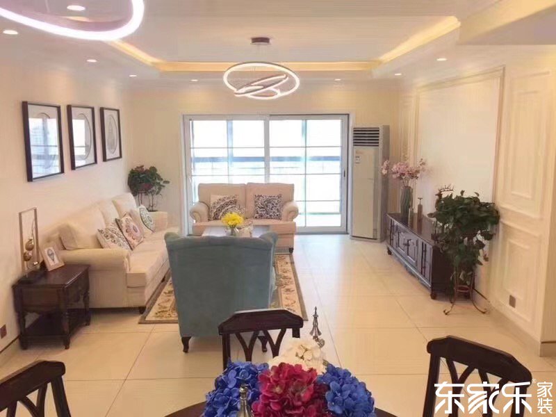 長沙萬象新天102平米歐式風格裝修案例