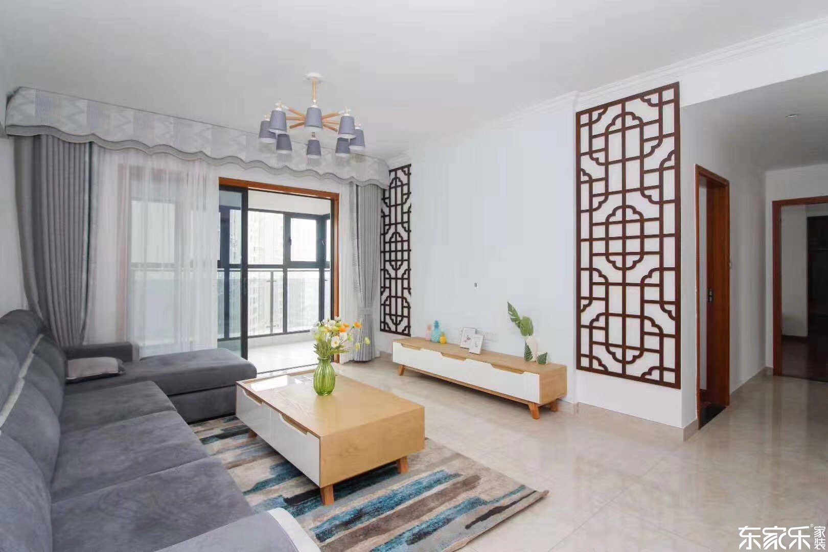 長沙達美D6區(qū)115平米北歐風(fēng)格裝修案例